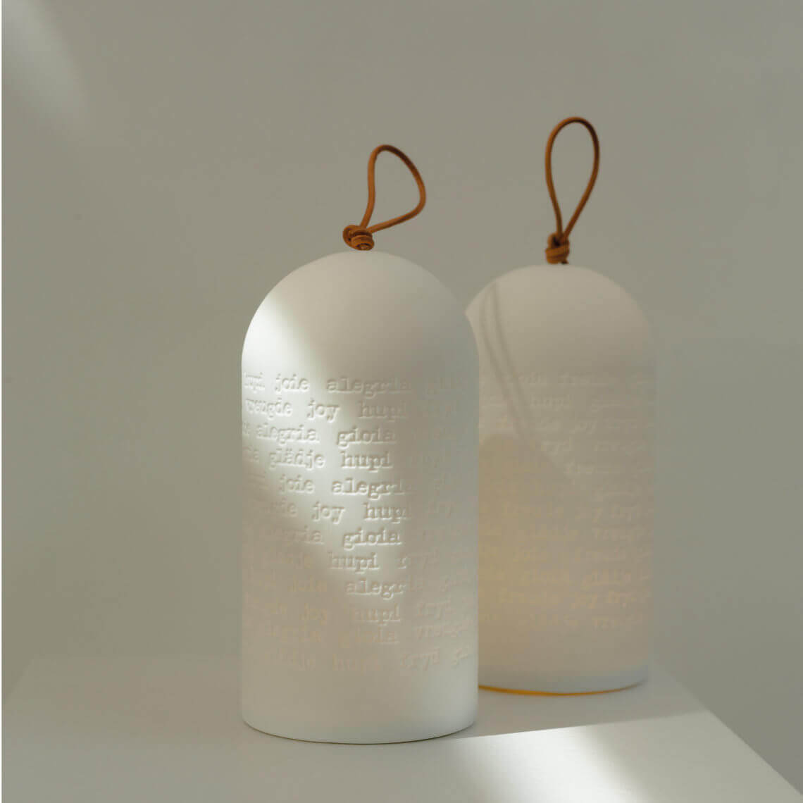 Lampe led en porcelaine blanche - RADER