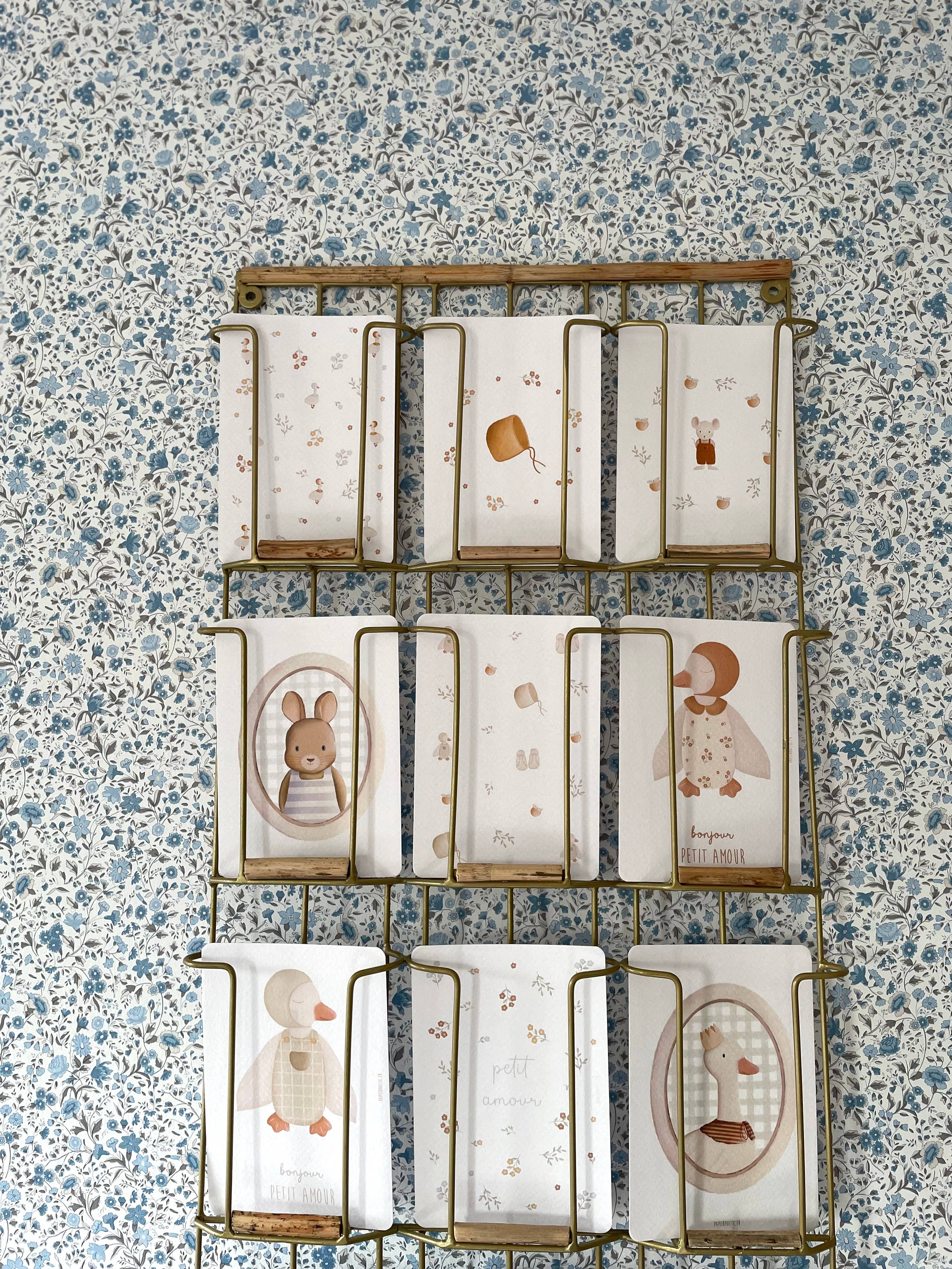 Carte Postale / Card "Canards et Fleurs"