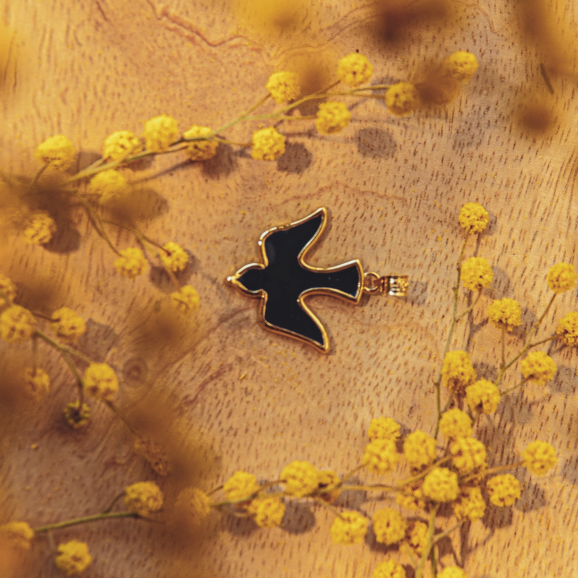 Pendentif Colombe en plaqué or