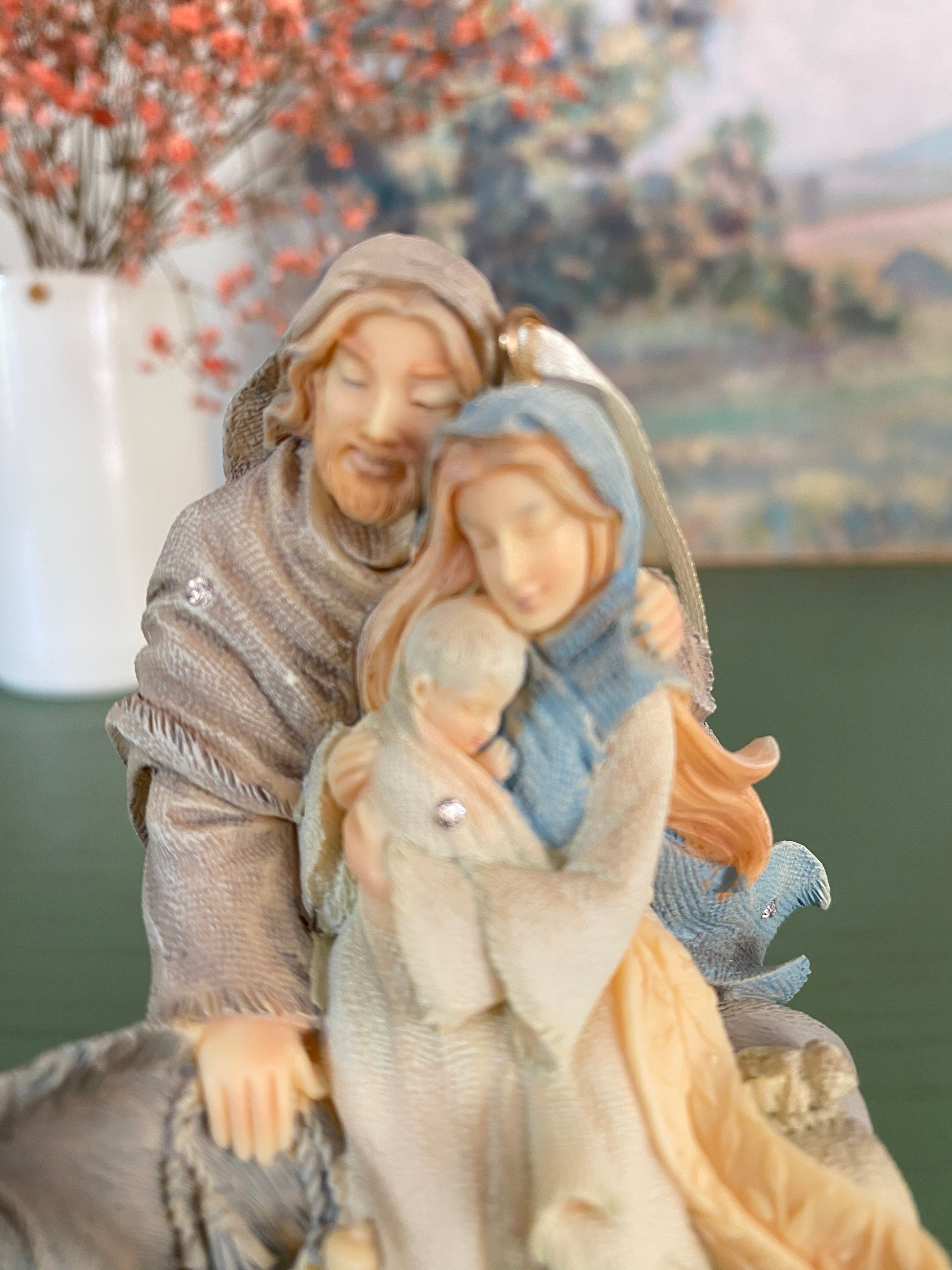 Figurine ornement « Fuite en Égypte »