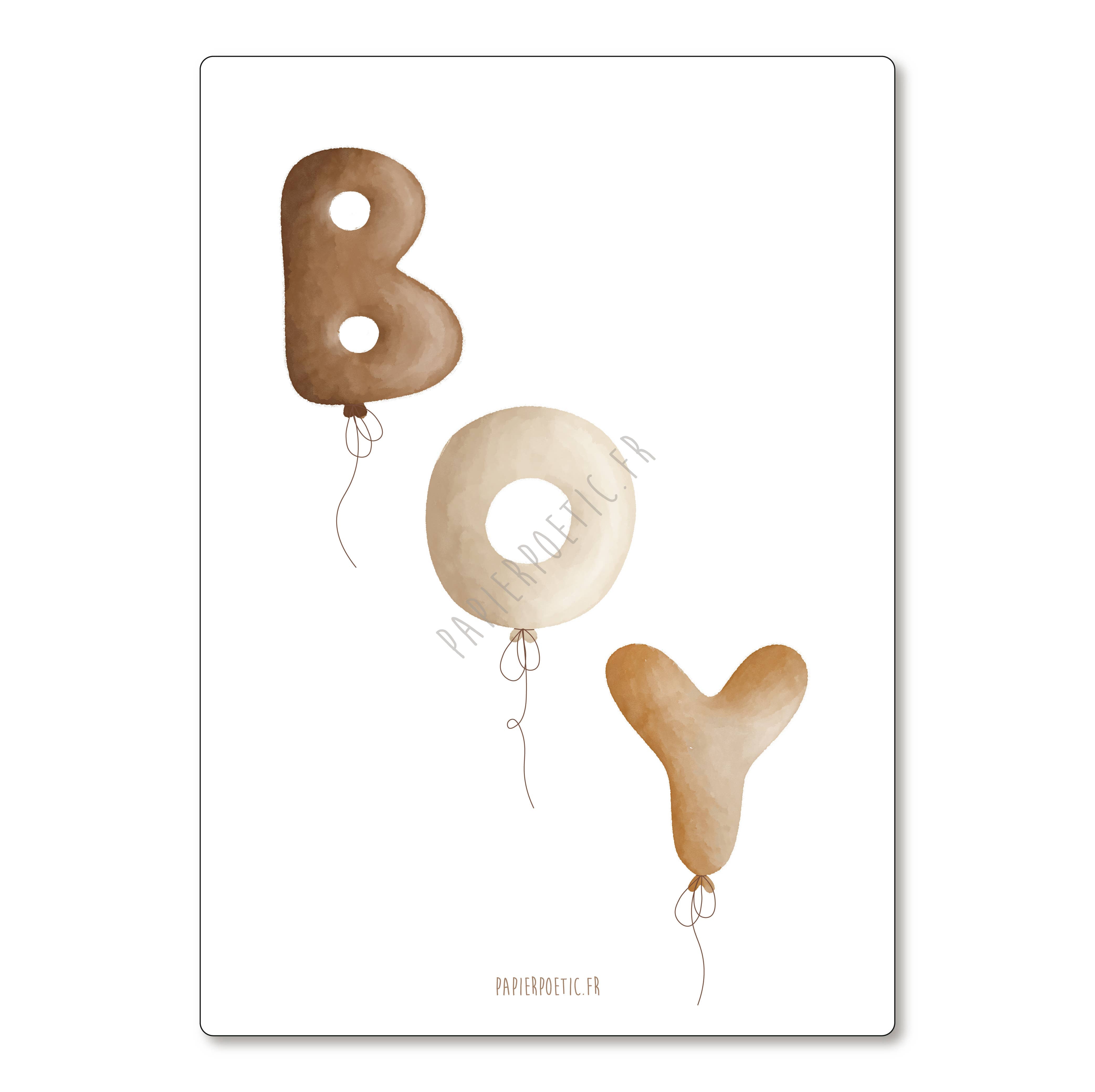 Carte Postale / Card "Ballons Boy"
