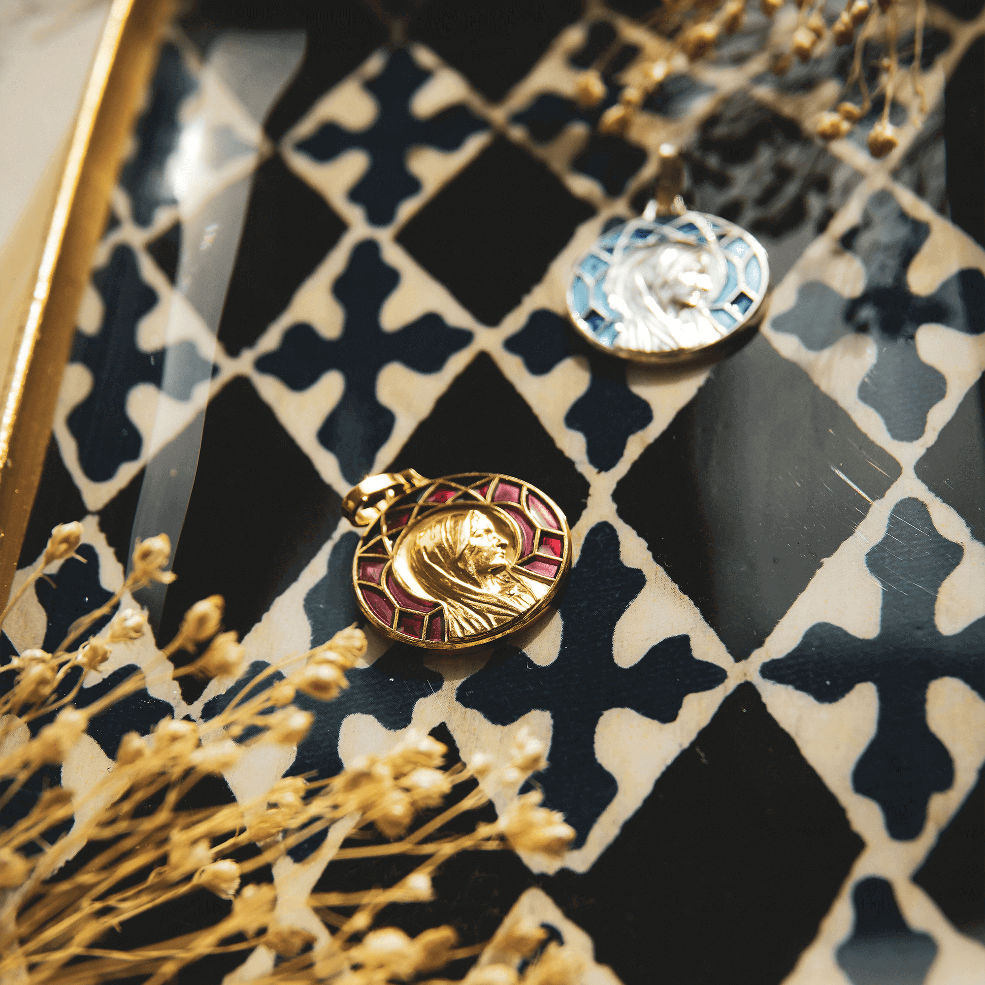 Médailles Vierge - Marie Profil