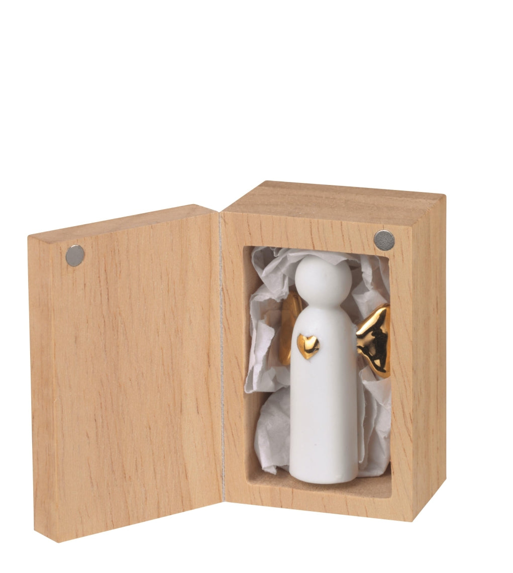 Ange gardien en porcelaine , "Angel to go "