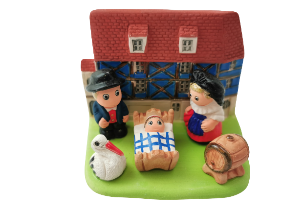 Crèche du Monde - Alsace. Collection Boutique de Fourvière : Crèches artisanales en céramique peinte à la main du Pérou, certifiées Fair Trade. Objets de décoration de Noël.
