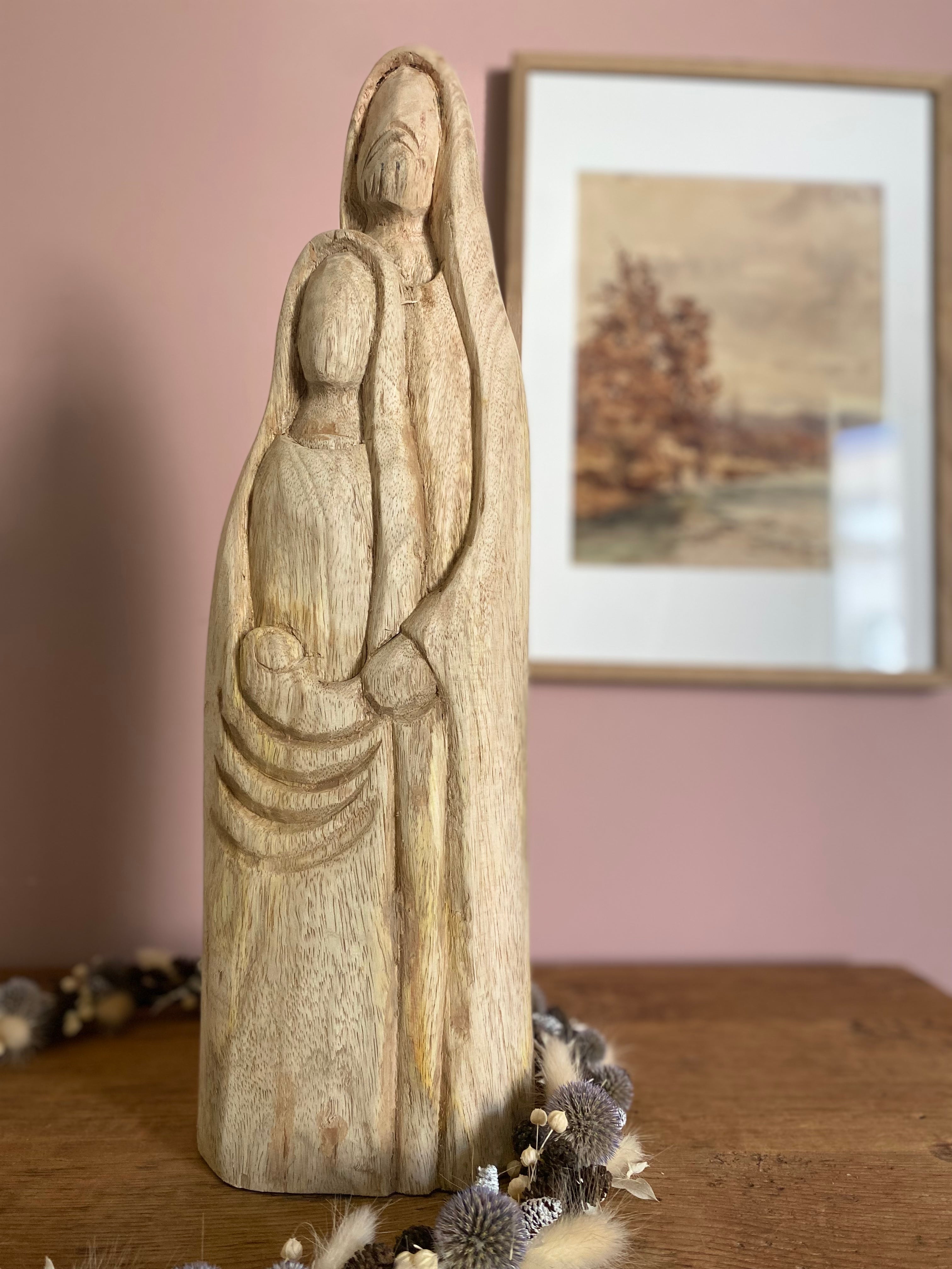 Sainte Famille en bois