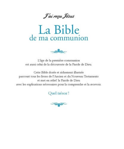 La Bible de ma communion