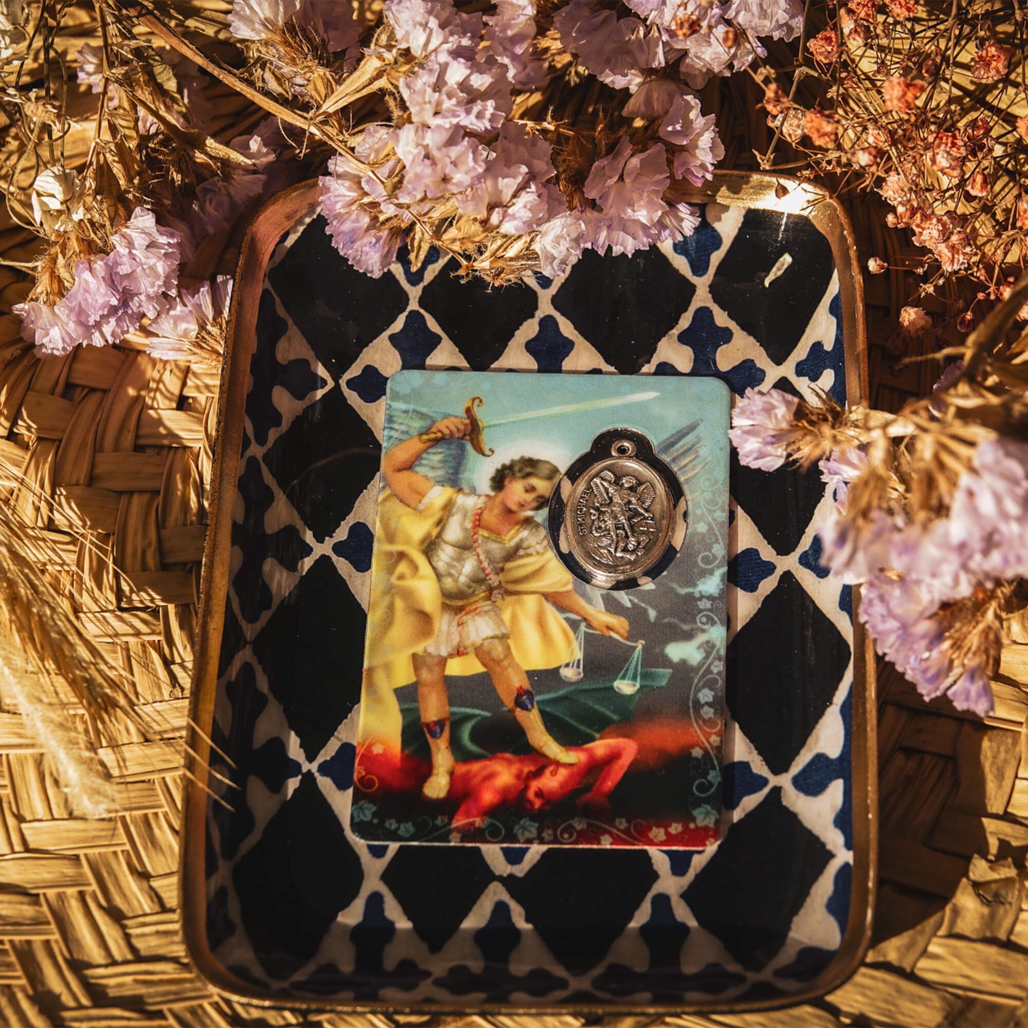 Un cadeau chrétien pour vous apprendre à prier avec cette Carte médaille - Saint-Michel