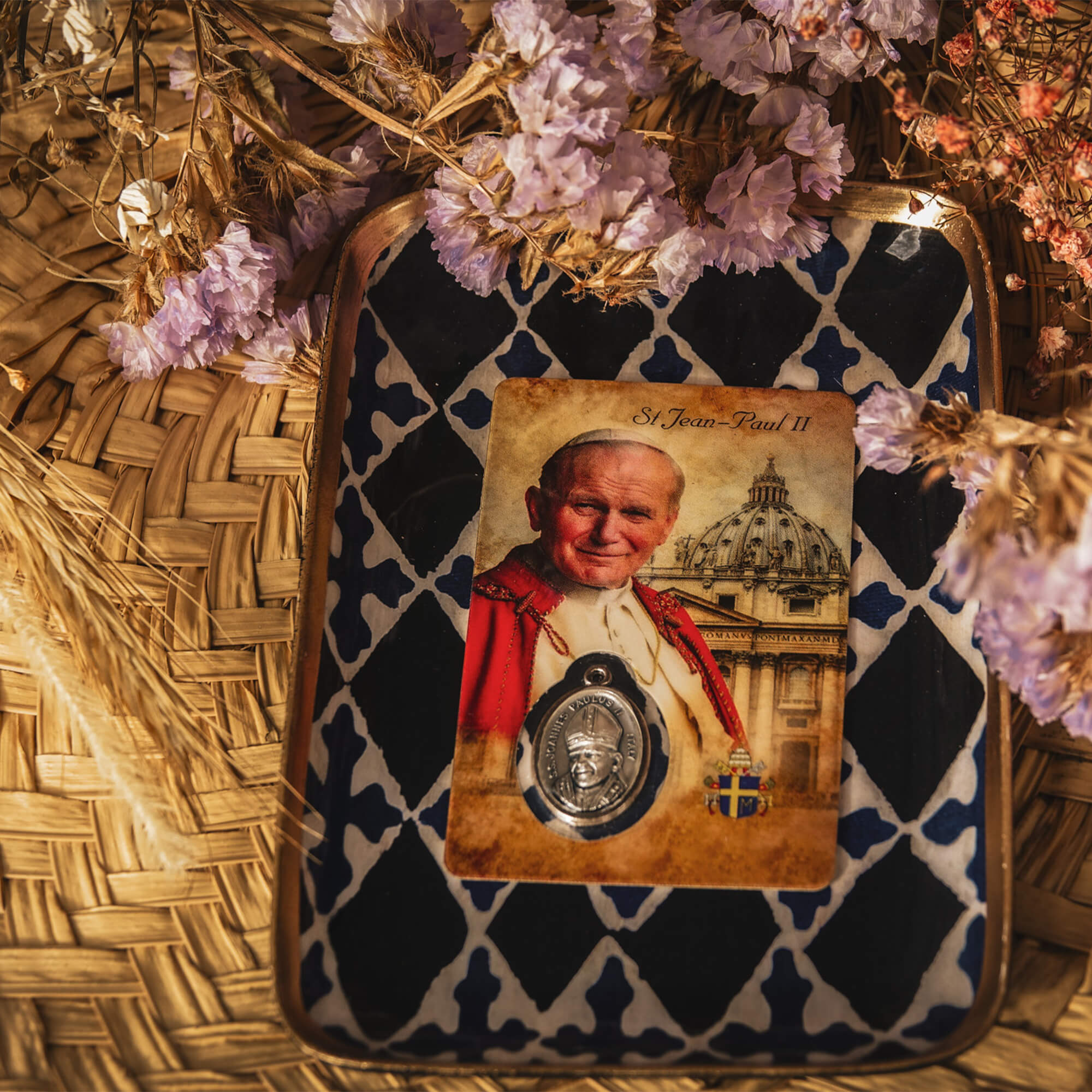 Carte médaille - Saint Jean Paul 2