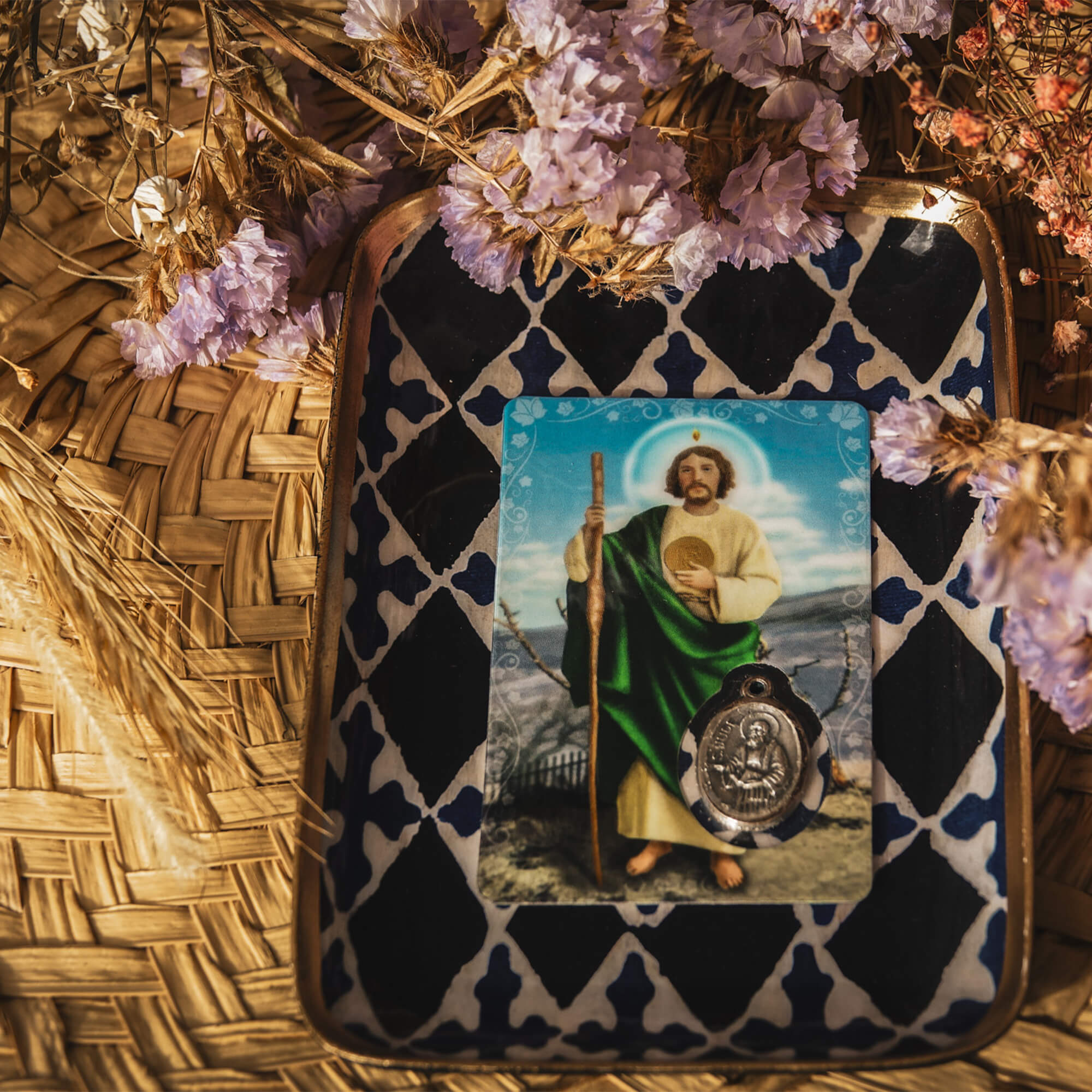 Un cadeau chrétien pour vous apprendre à prier avec cette Carte médaille - Saint Jude