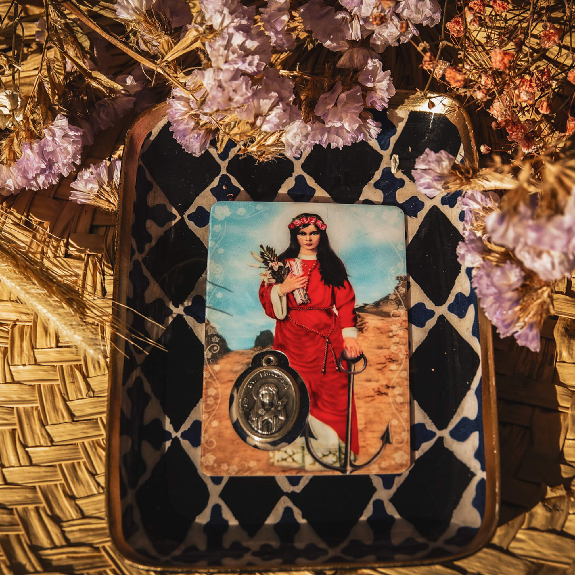 Un cadeau chrétien pour vous apprendre à prier avec cette Carte médaille - Sainte-Philomène