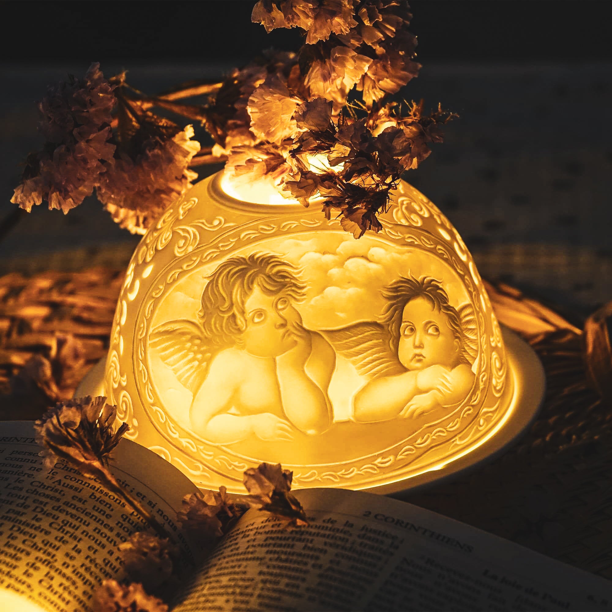 Photophore de la nativité - Chérubins