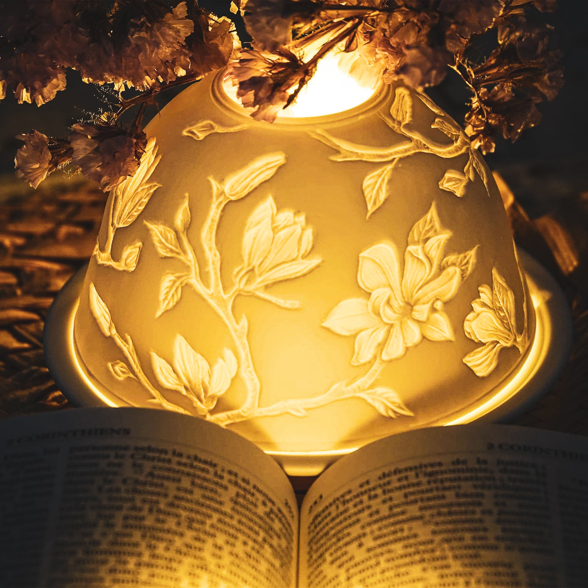 Photophore de la nativité - Floral