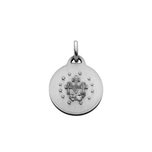Médaille Miraculeuse bord lapidé - Argent 13 mm