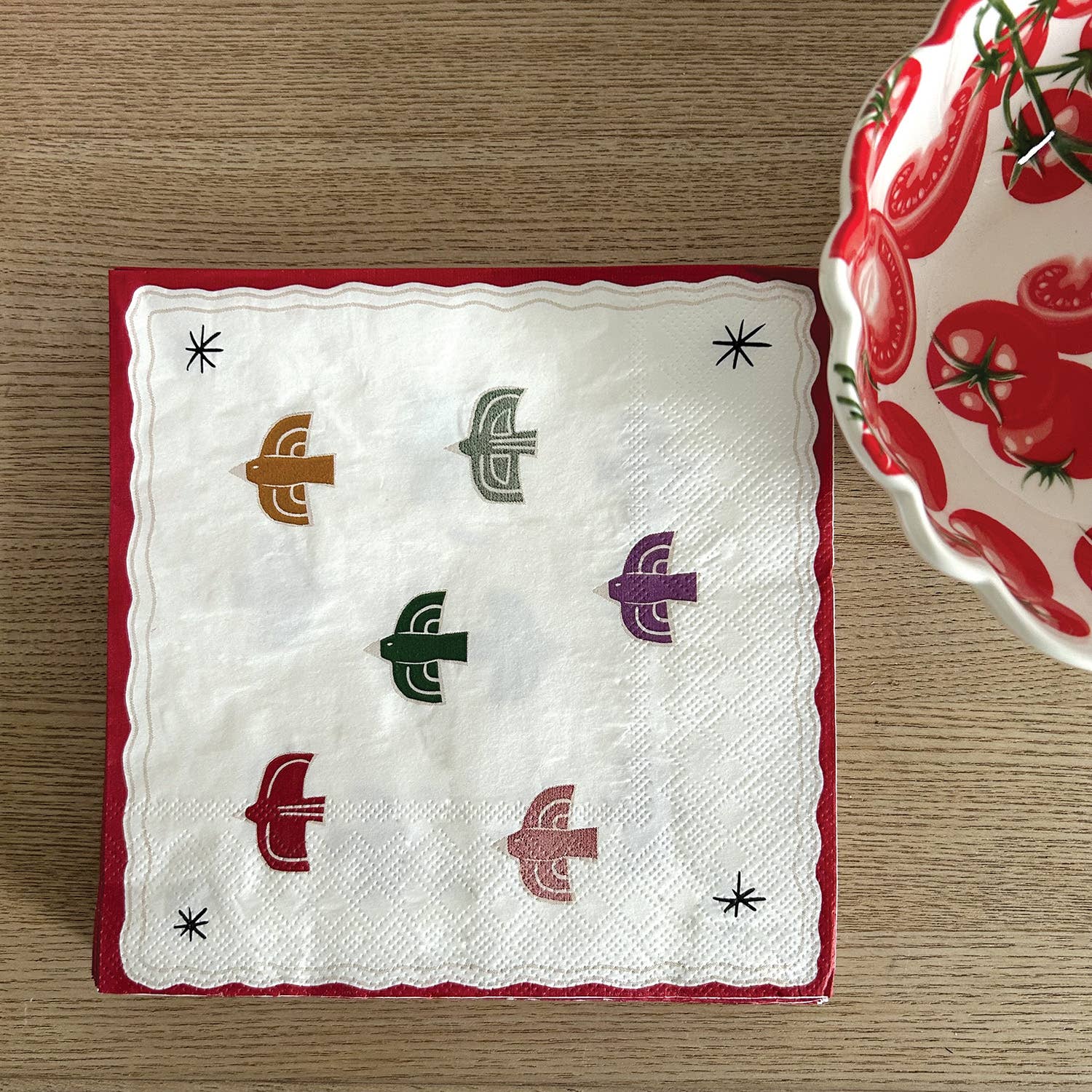 Serviette papier oiseau x20
