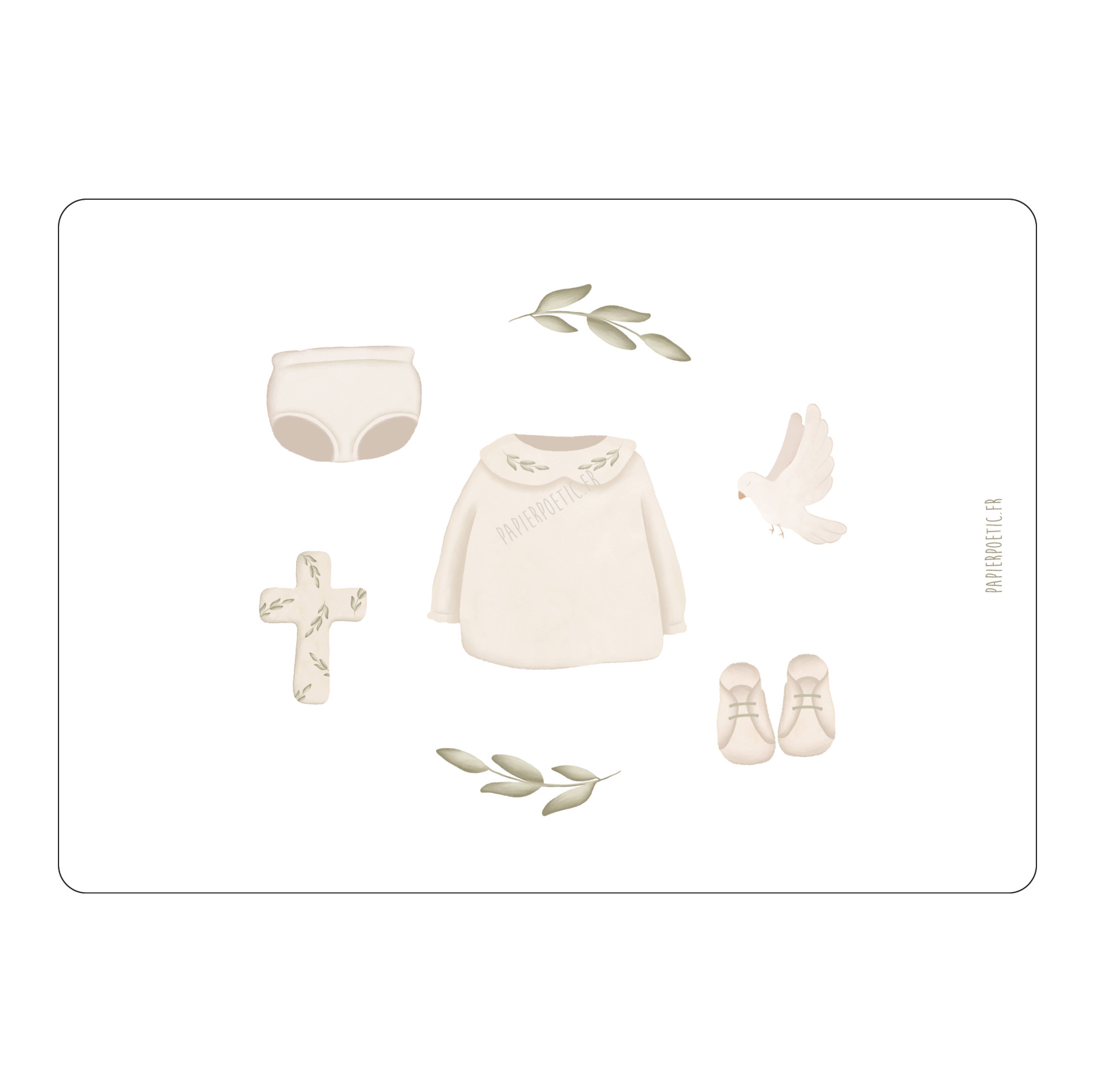 Carte/Card "Tenue de Cérémonie"