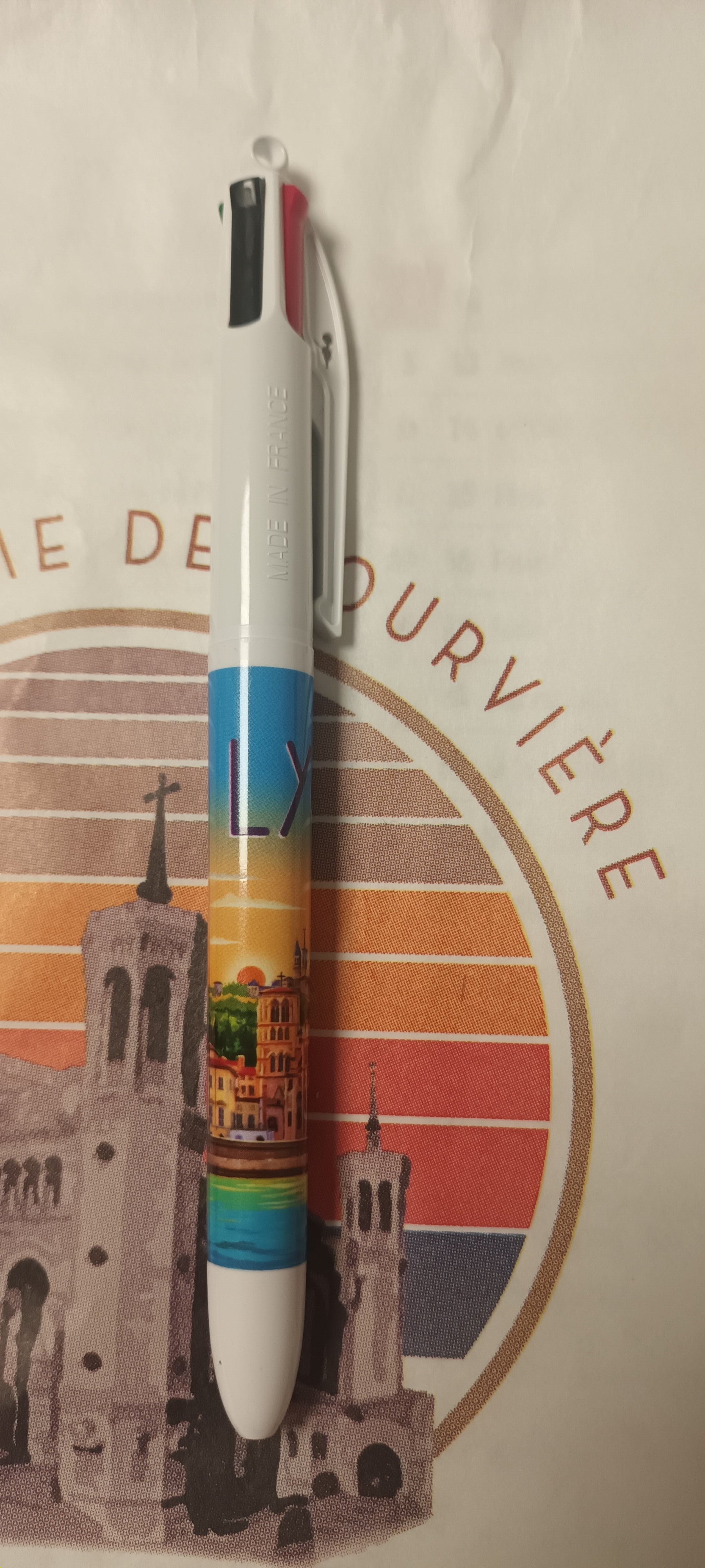 Stylo Fourvière 4 couleurs Lyon image
