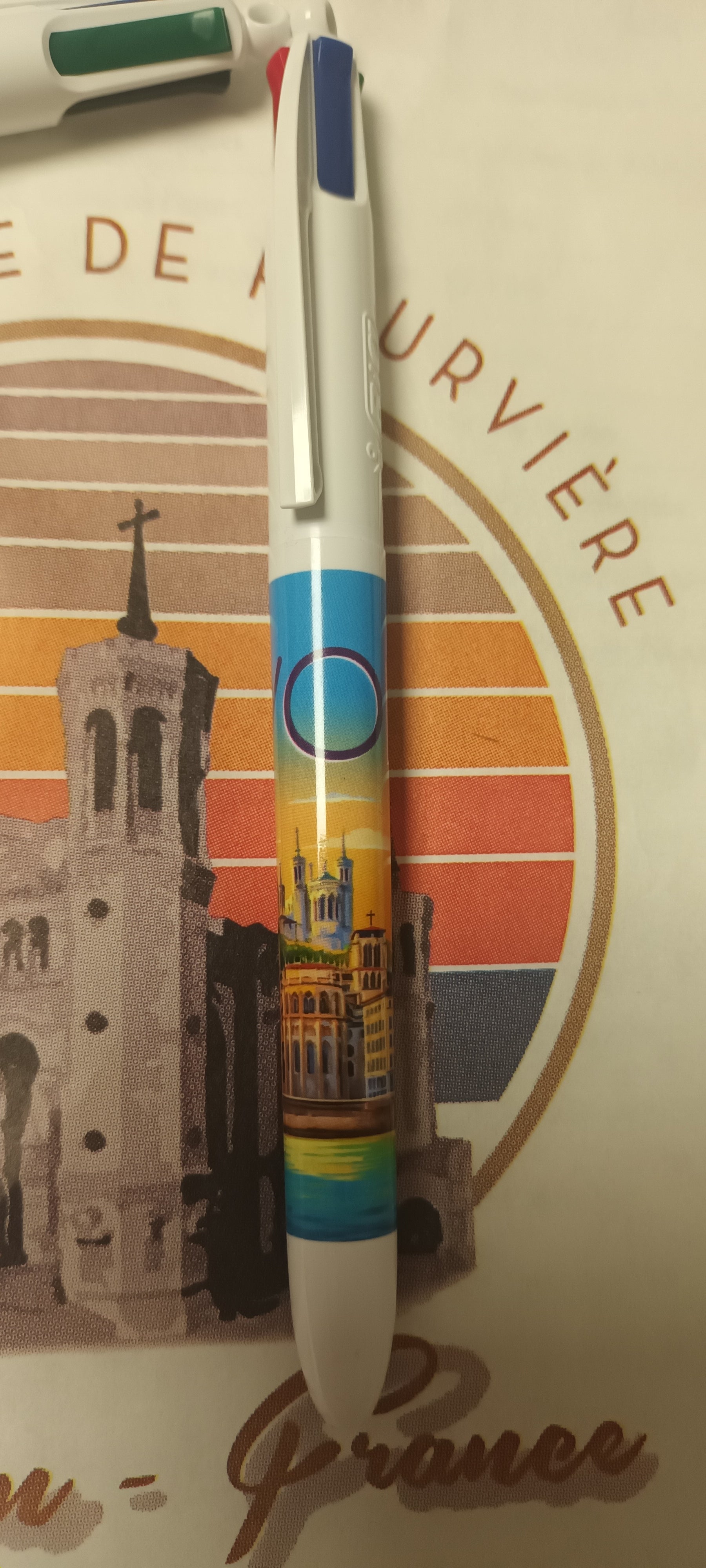 Stylo Fourvière 4 couleurs Lyon image