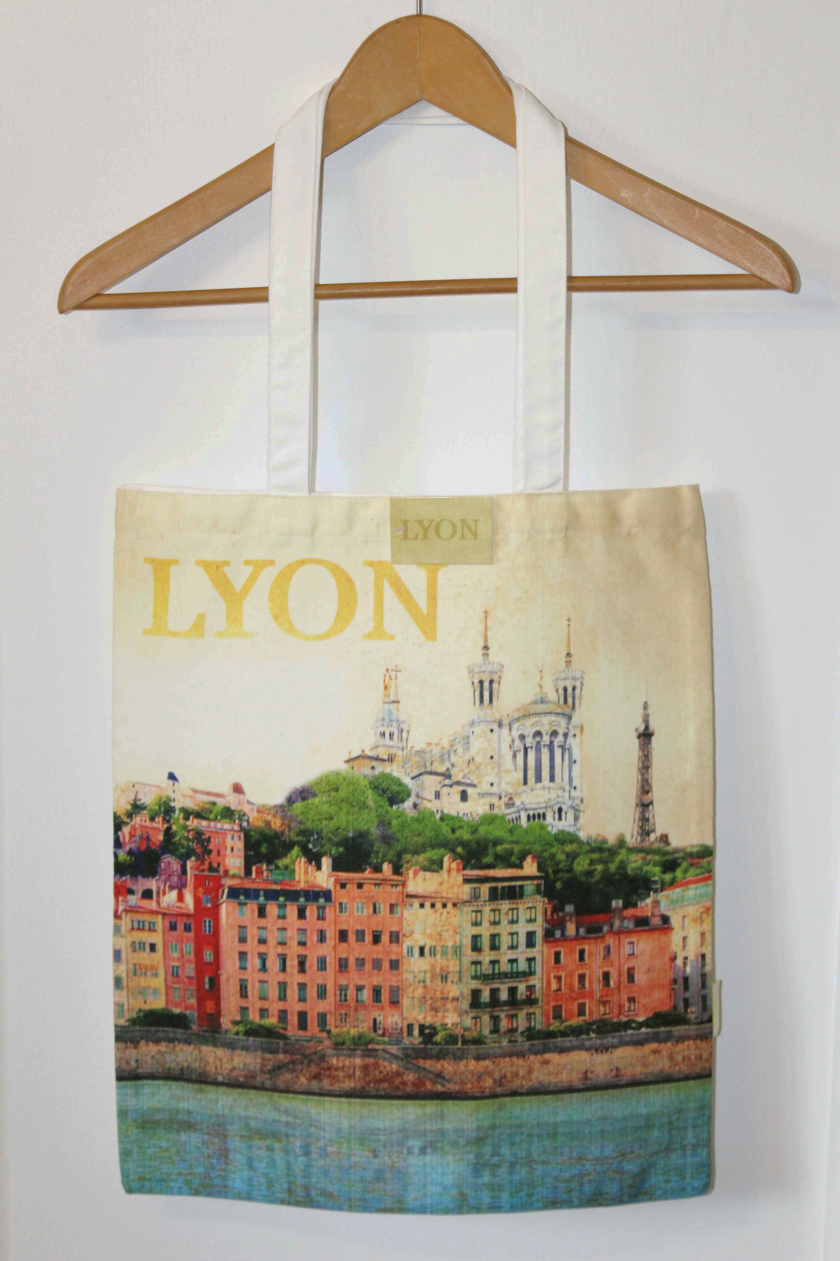 Sac coton LYON rétro