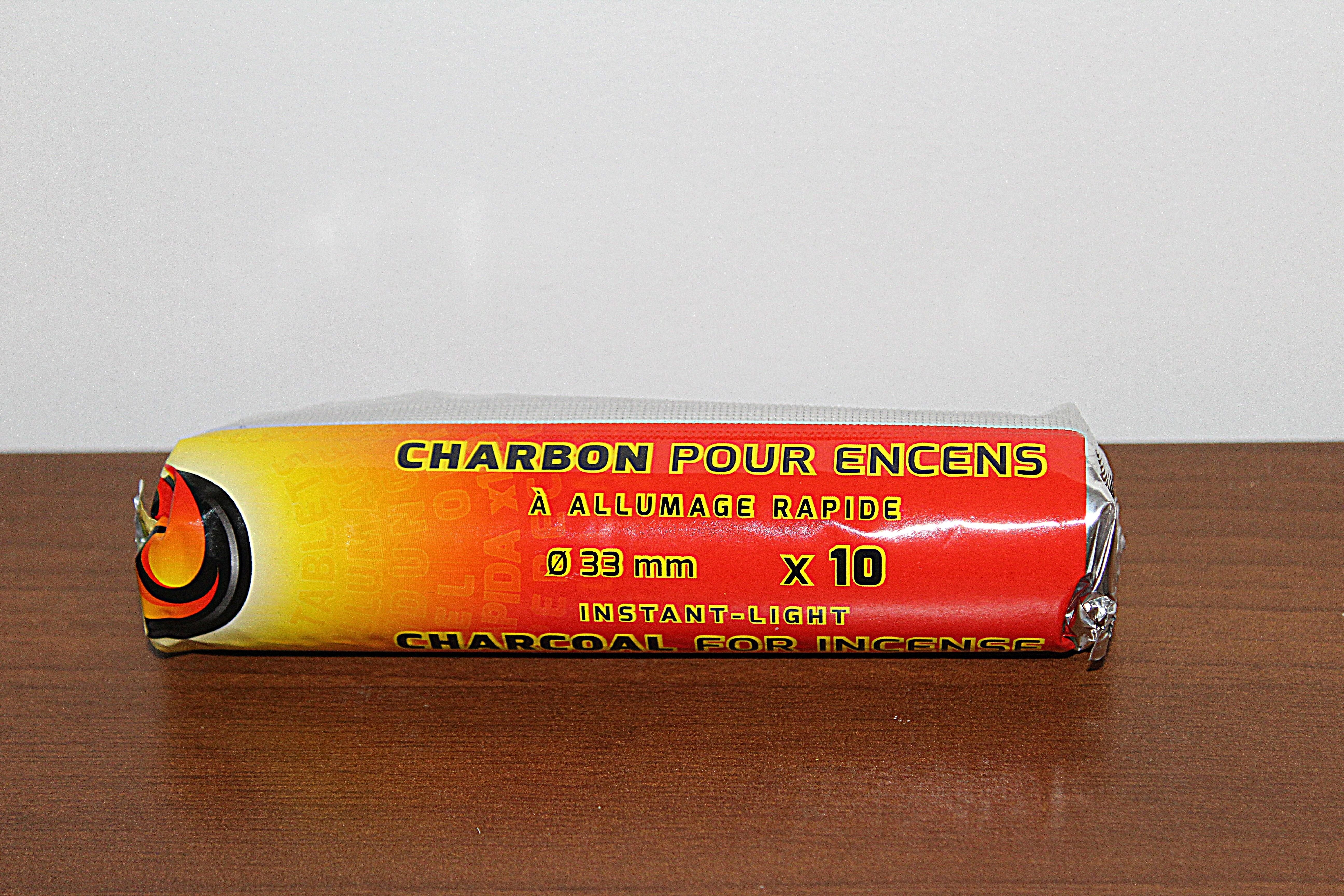 Rouleau de 10 pastilles de charbon pour encens