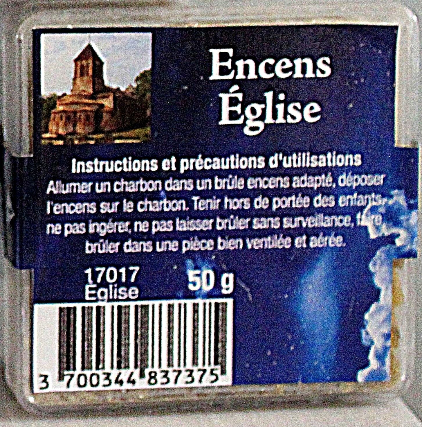 Encens en grains en boite de 50gr