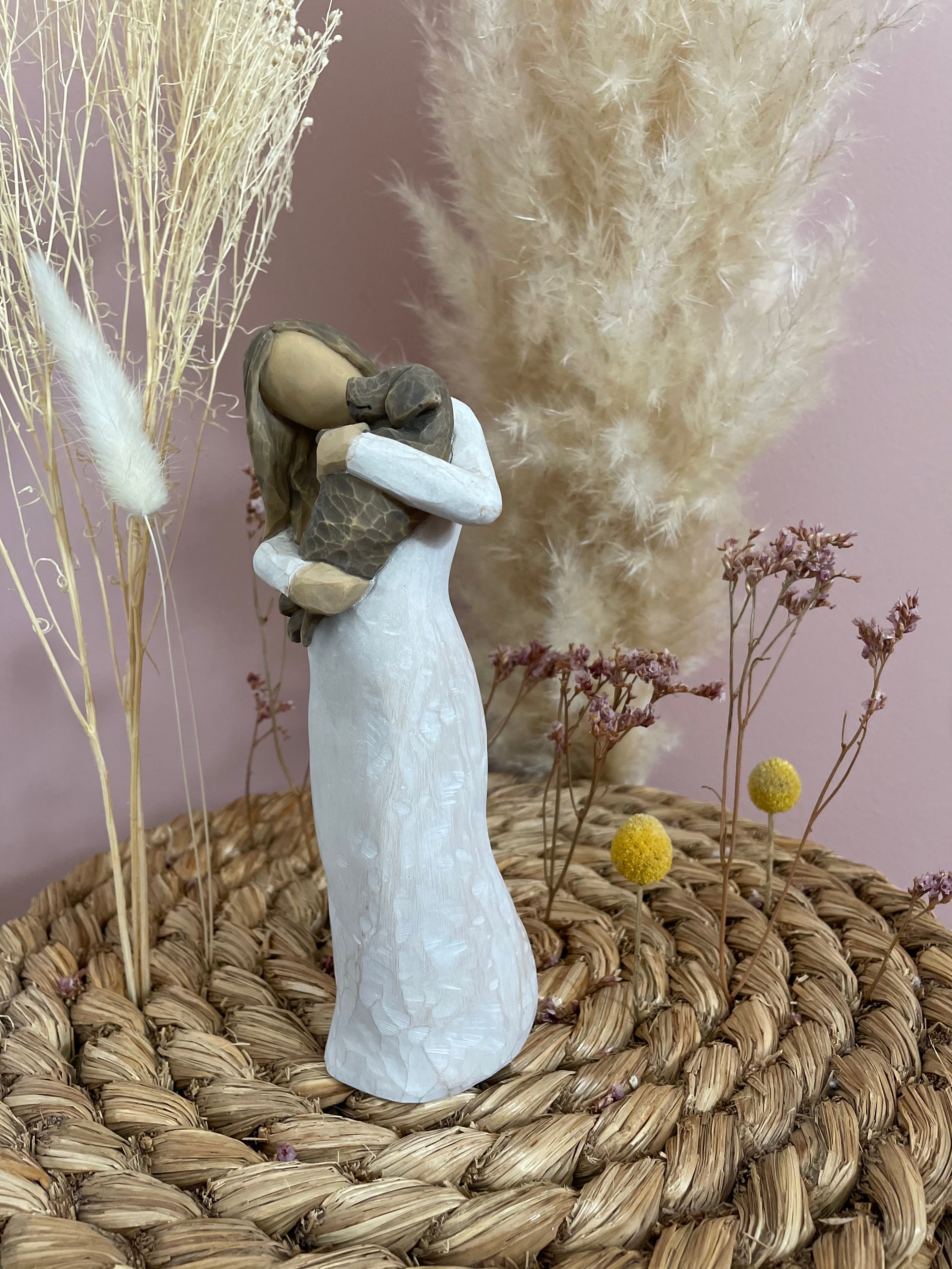 Statuette Willow Tree "Adorable you", Chien brun