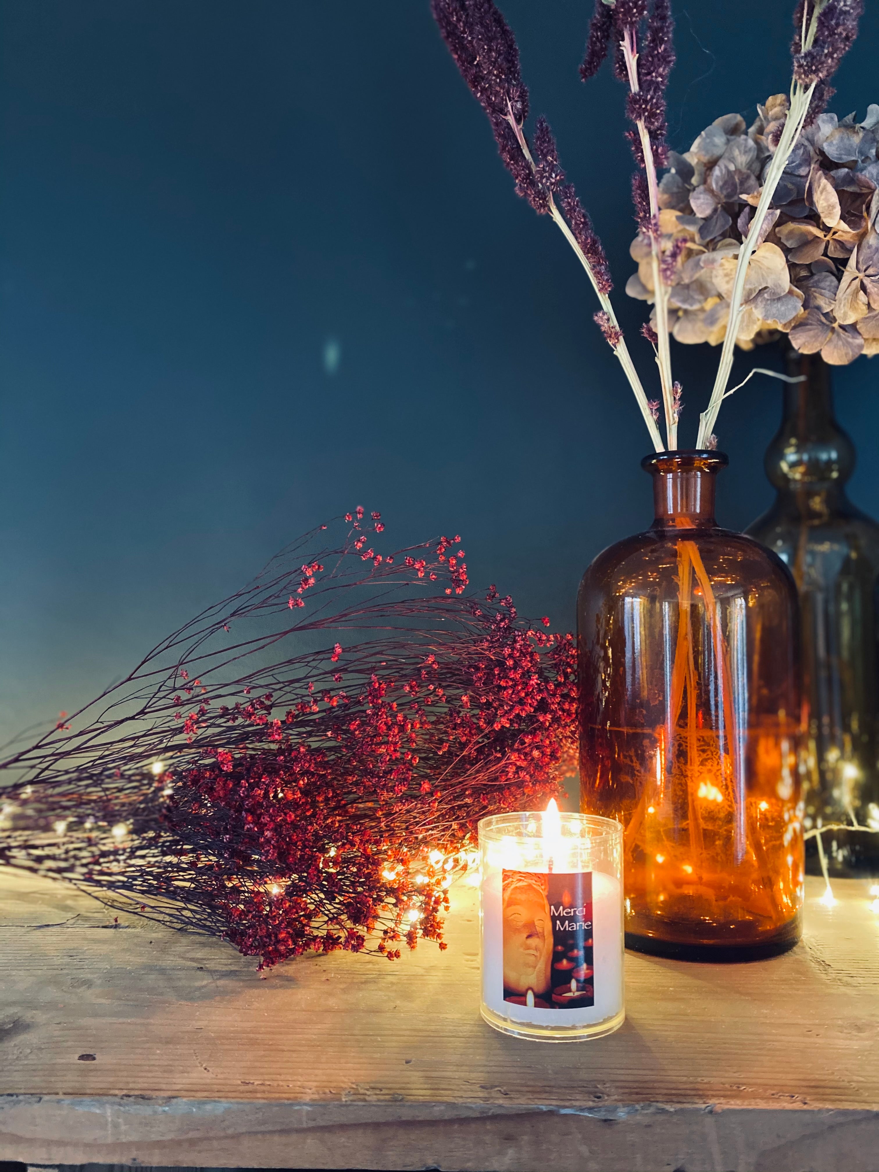 Lumignon, bougie, Merci Marie