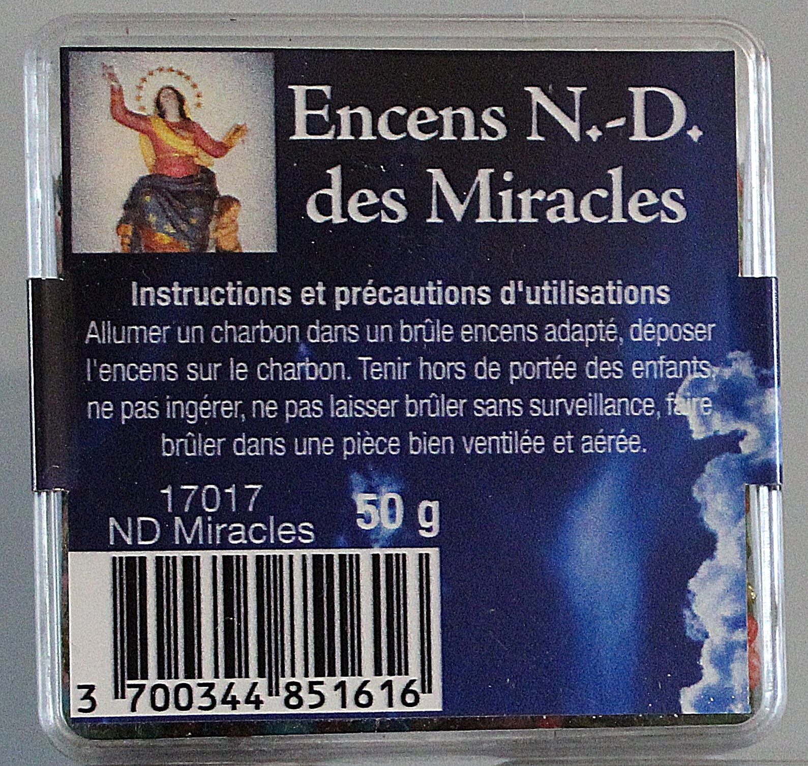 Encens en grains en boite de 50gr