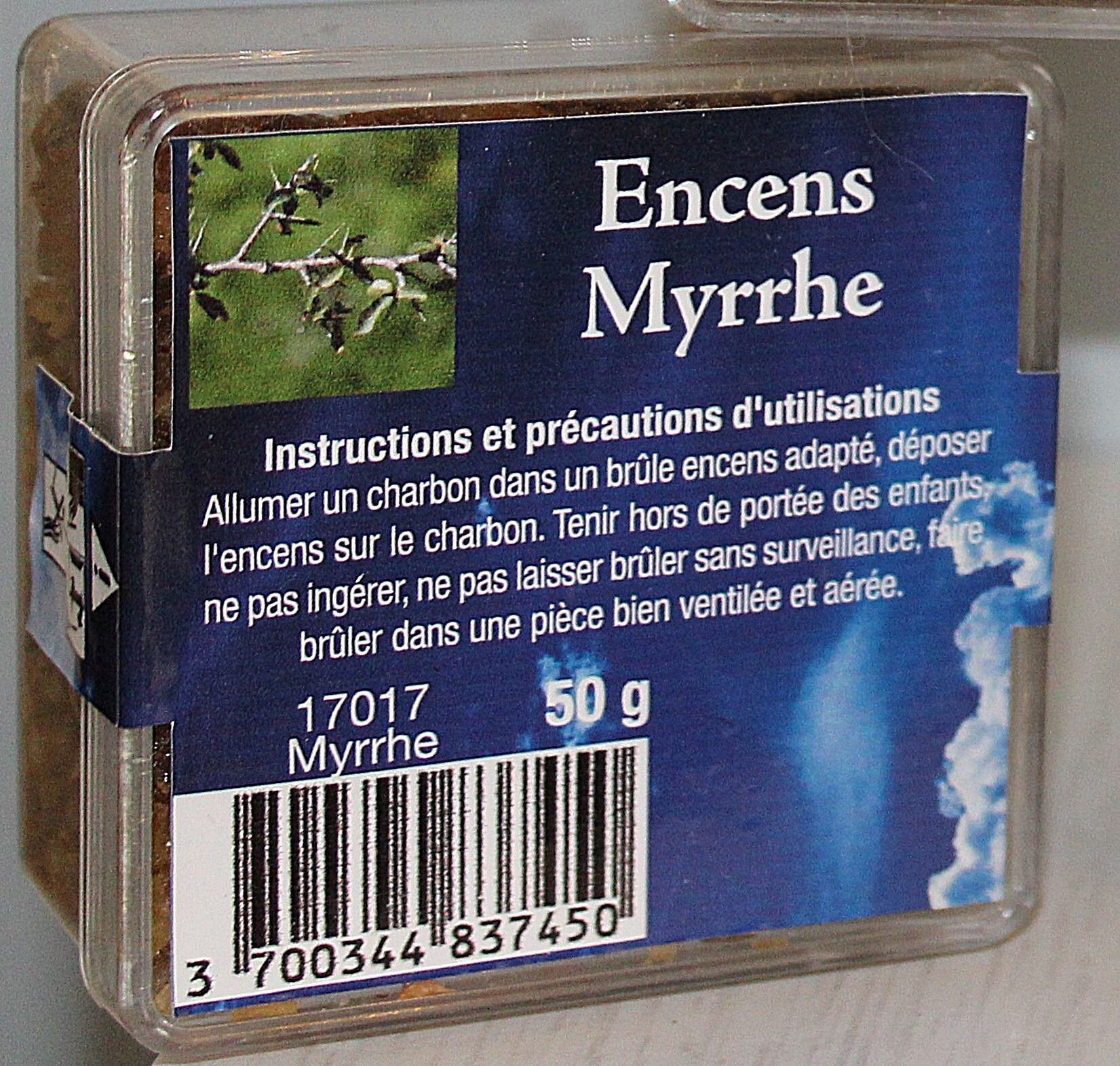 Encens en grains en boite de 50gr