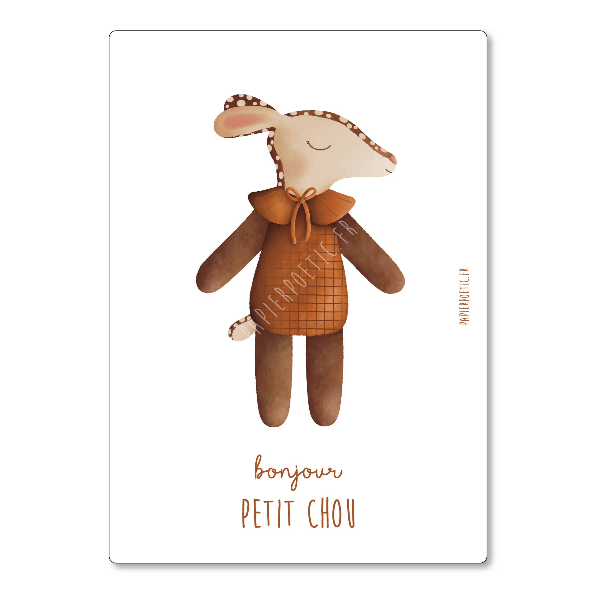 Carte Postale / Card “Doudou Biche”