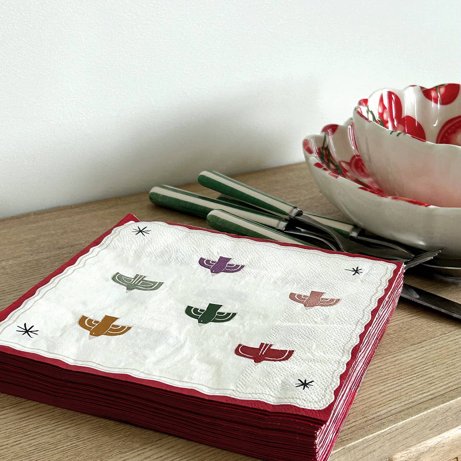 Serviette papier oiseau x20