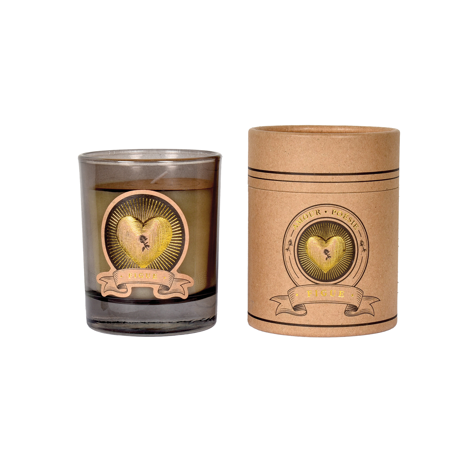 Bougie amour figue D8 H9,2cm