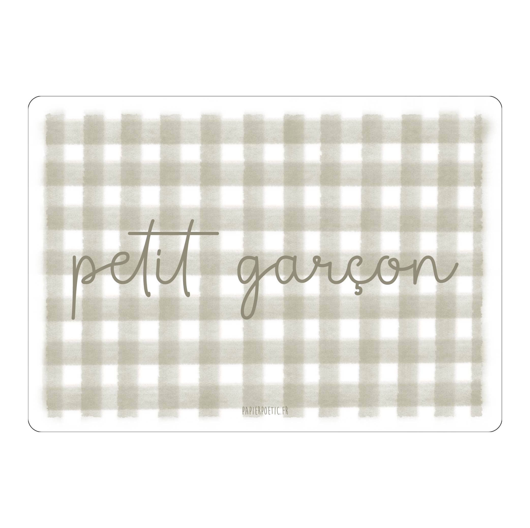 Carte Postale / Card "Petit garçon" vichy