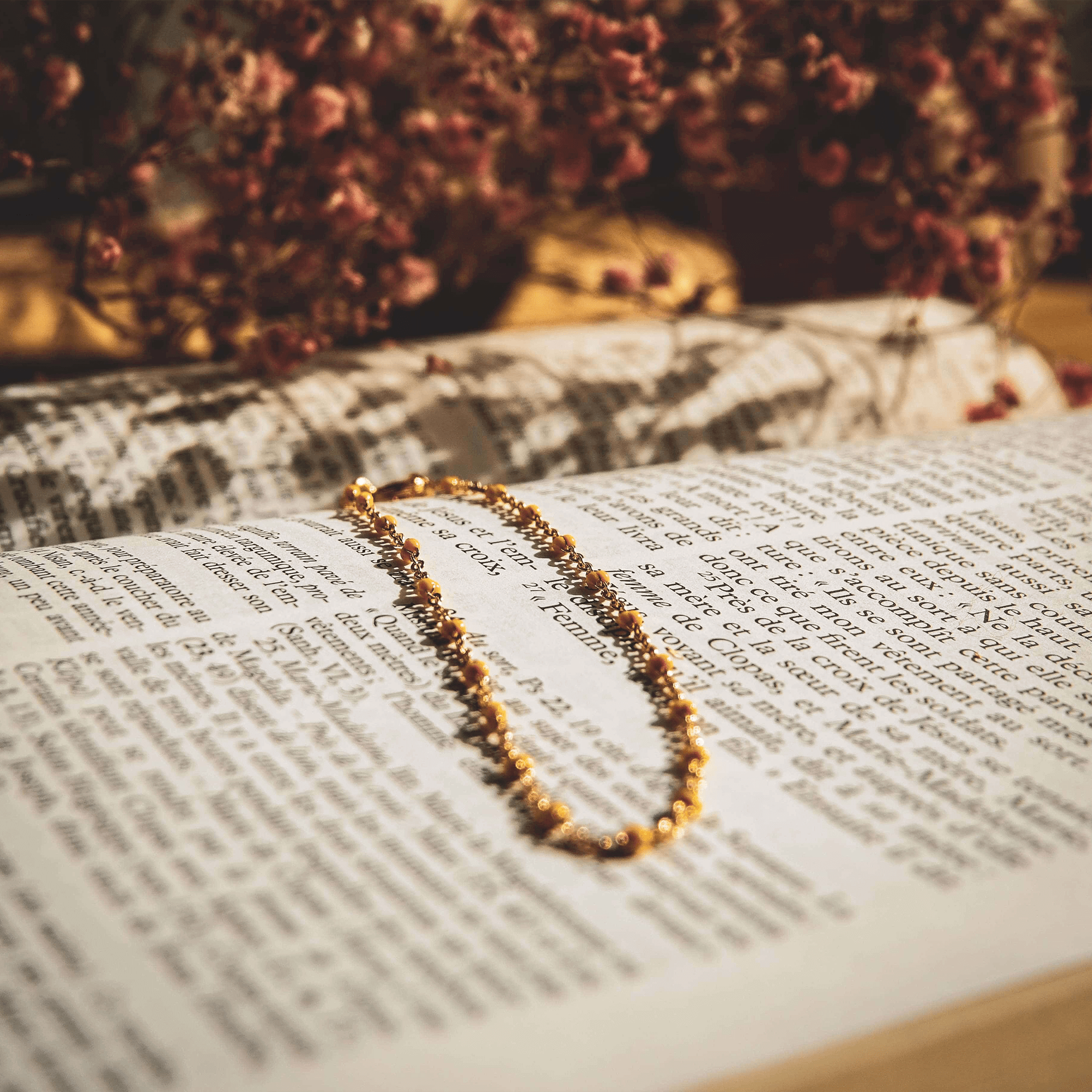 Bracelet plaqué or - Résine colorée : Jaune