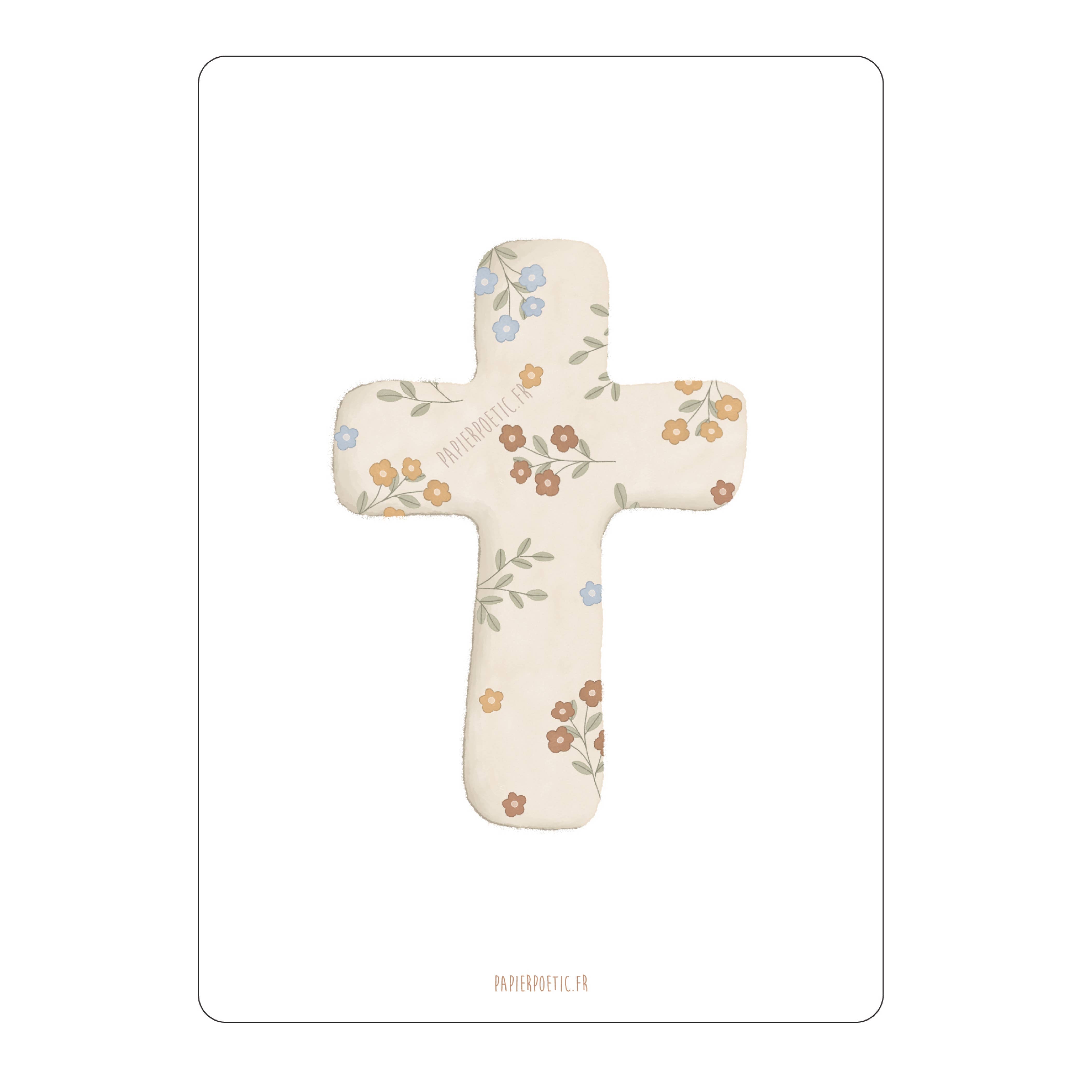Carte Postale / Card "Croix Fleurie"