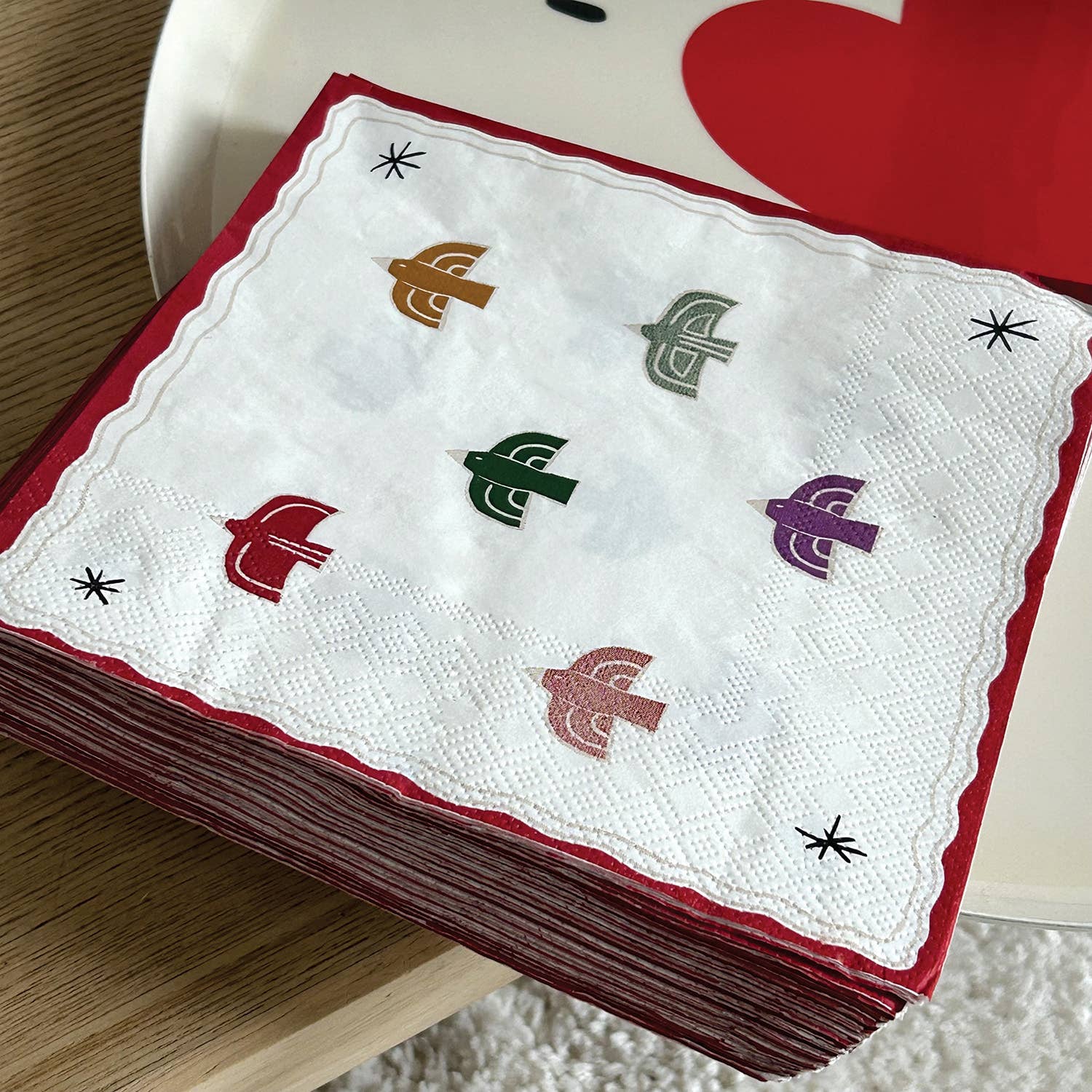 Serviette papier oiseau x20