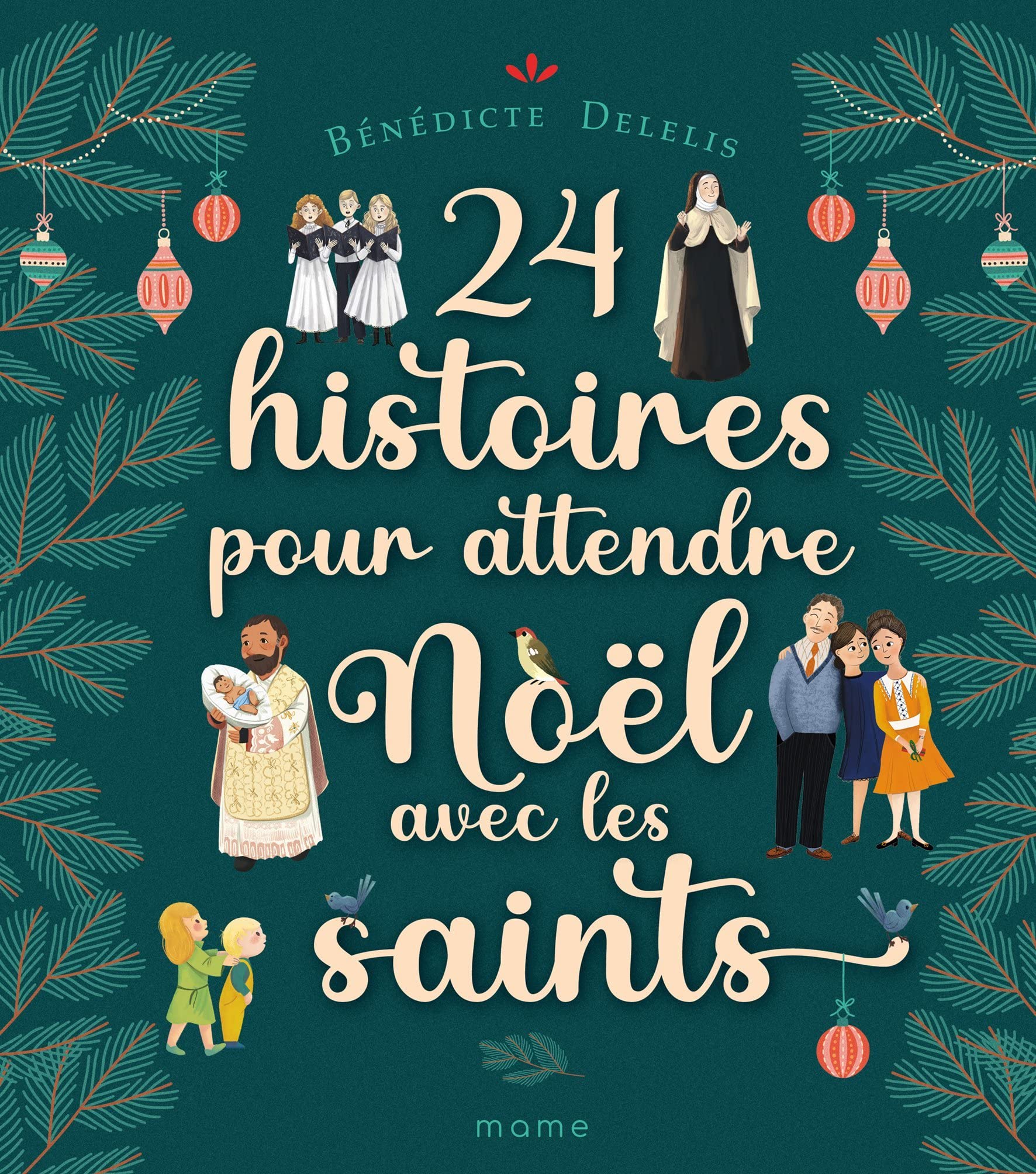 24 histoires pour attendre Noël avec les saints Broché
