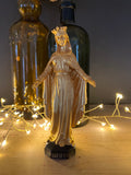 Statuette Vierge Dorée Notre Dame de Fourviere 15cm